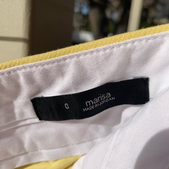 LOFT preppy yellow 🍋 pants Marisa size 0 - Picture 4 of 12